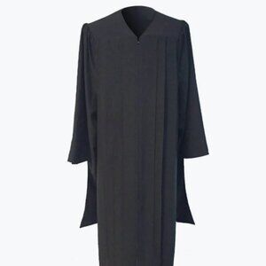 Jostens Black Masters Academic Regalia Graduation Gown 5'7" – 5'9"